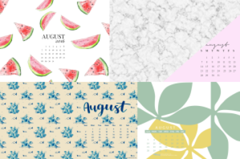 august desktop calendar 1