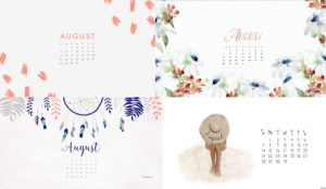 august desktop calendar 2