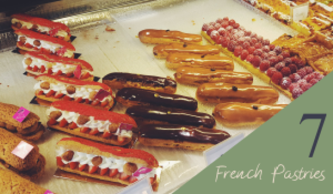 french eclair pastries